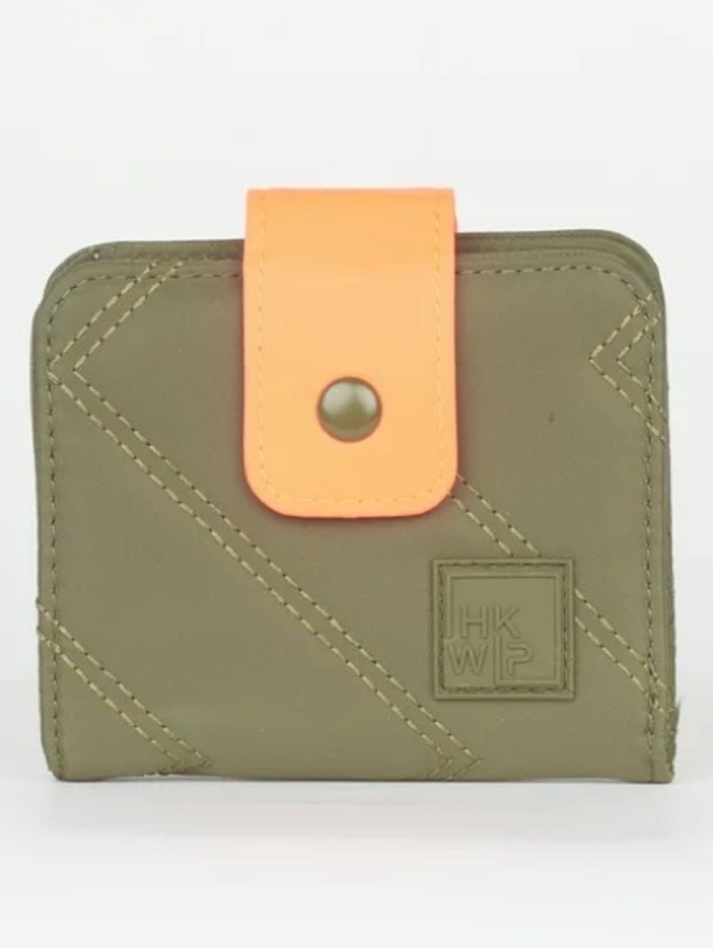 IHKWIP Bifold RFID Wallet ~ MltrOlv/FlrsOrg